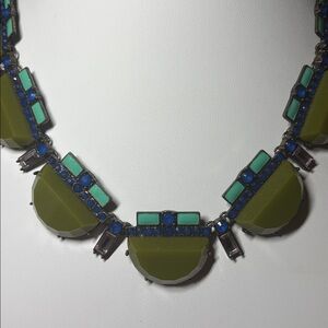 Baublebar Bronze Tone Blue Gree Cabochon Enamel Necklace Masy's USA 22"